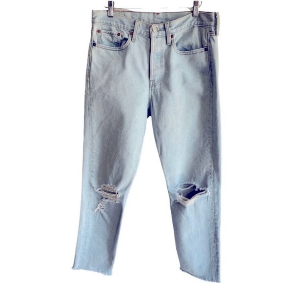 Levi's Denim - Women’s Wide Leg Distressed Jeans Sz 30